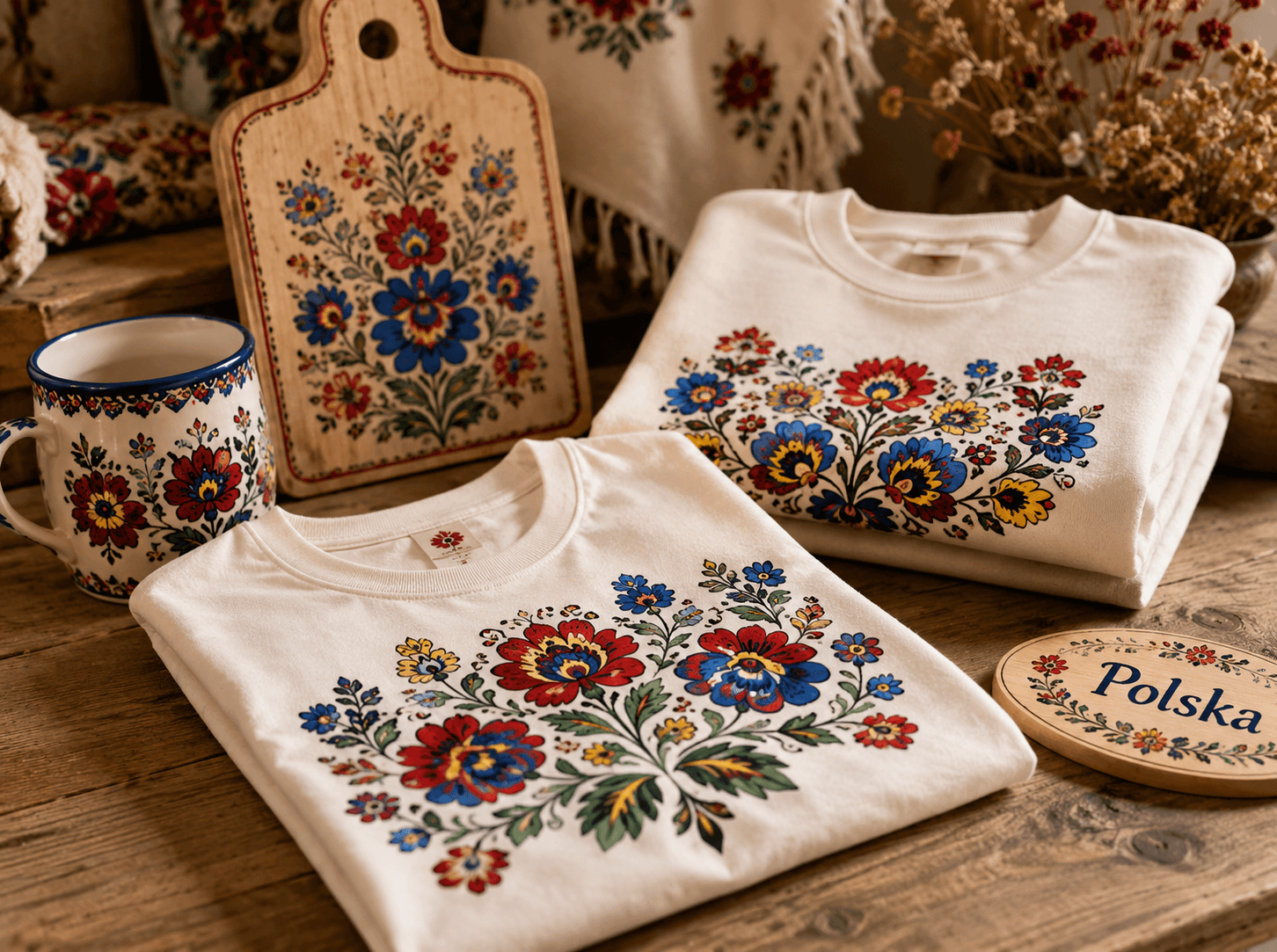 VETEMENTS FOLK POLONAIS T SHIRT Pologne TABLIERS folk polonais