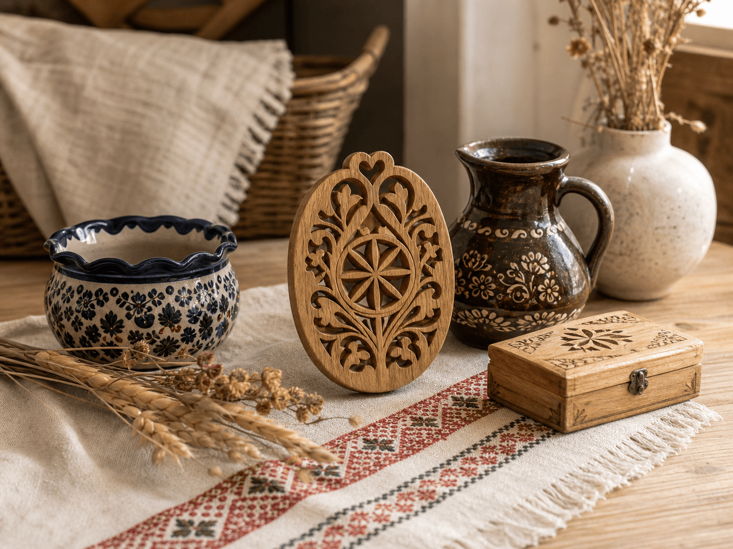 Objets polonais utiles, chaleureux et porteurs d'histoire