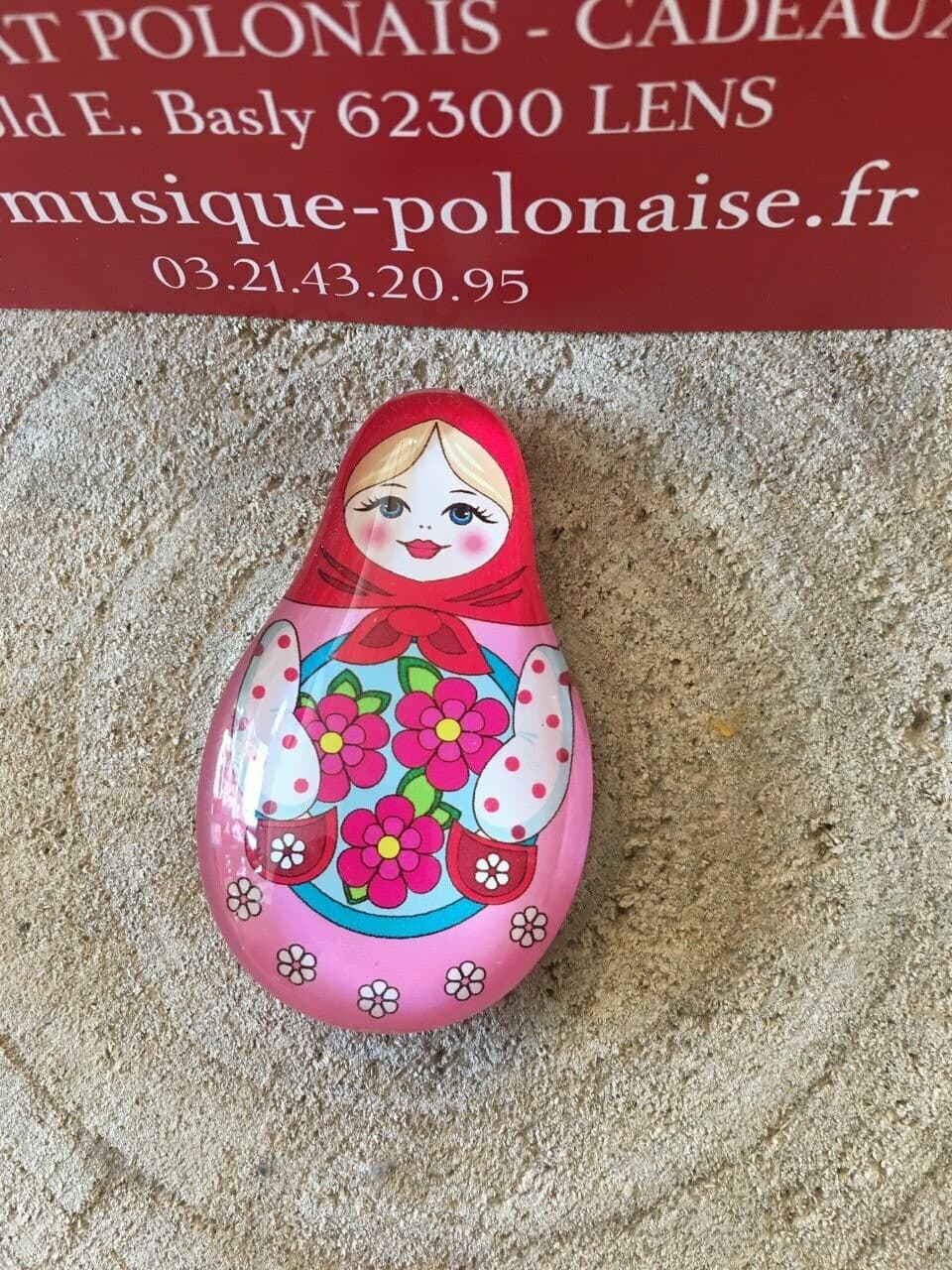 MAGNET MATRIOSZKA en verre