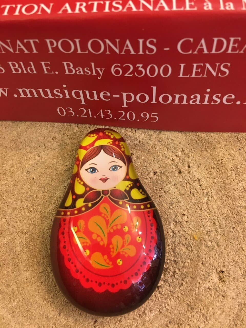 MAGNET MATRIOSZKA en verre
