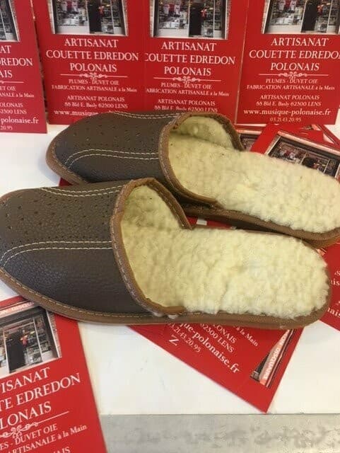 PANTOUFLES HOMME FOURRÉES