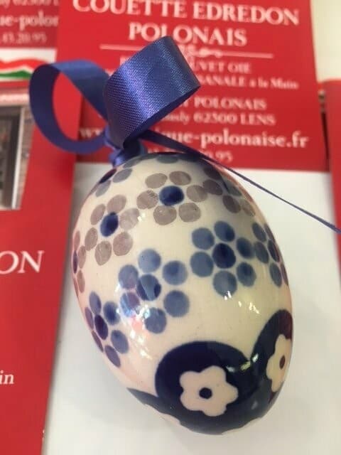OEUF de Paques PORCELAINE de BOLESLAWIEC