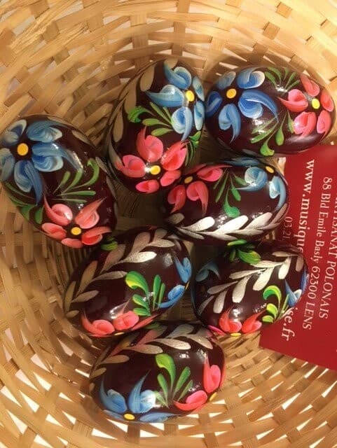 Oeuf de Pâques Bois Pologne Pisanki