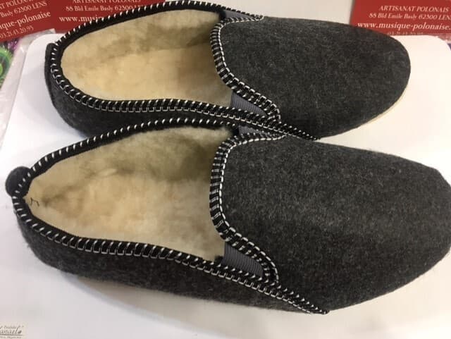 pantoufles homme fourrées
