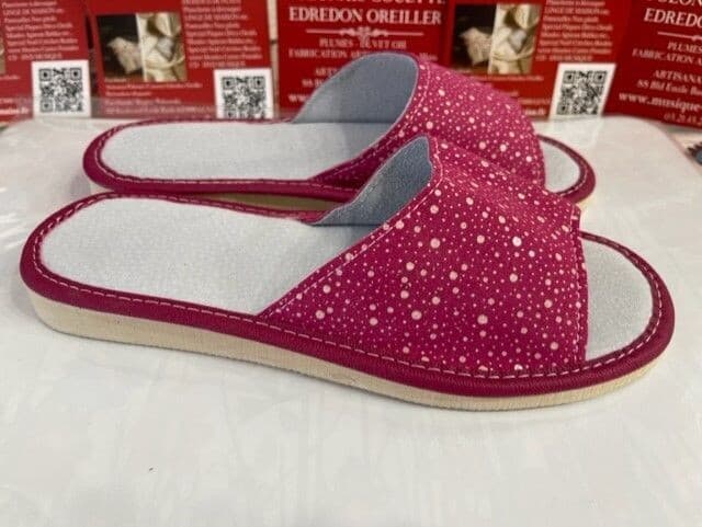 Pantoufles femme nus pieds