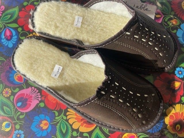 Pantoufles homme fourrées