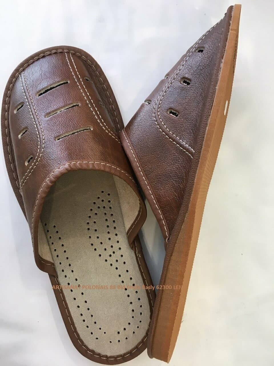 PANTOUFLES HOMME CUIR