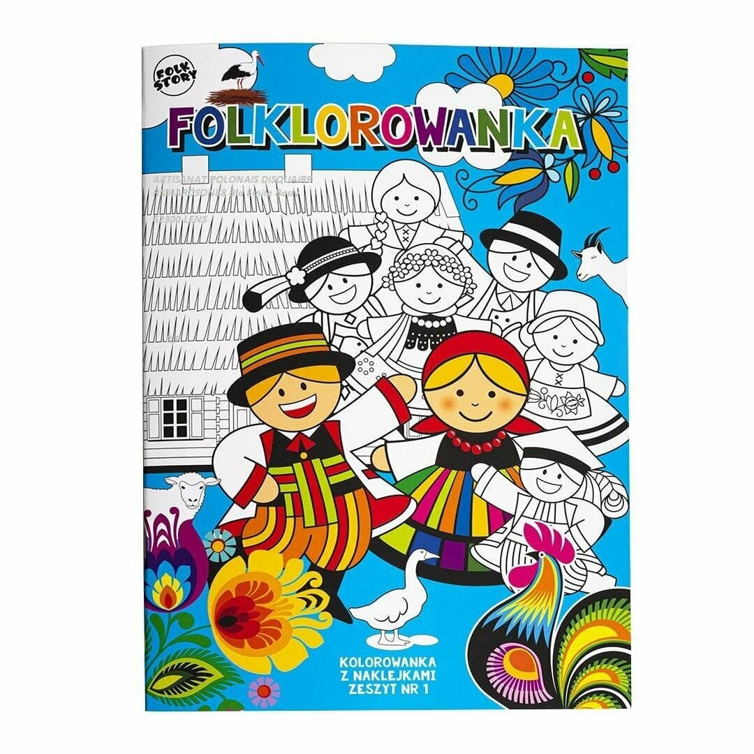 Cahier de coloriage folk polonais