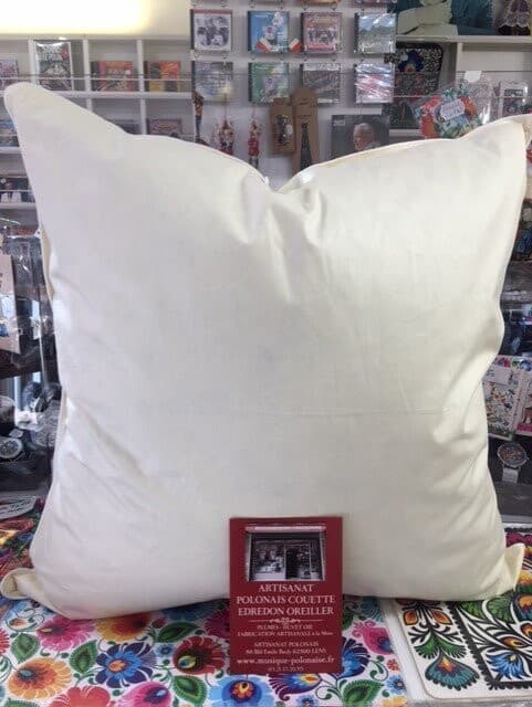 OREILLER 65x65 Plumes duvet d'oie 1000gr.