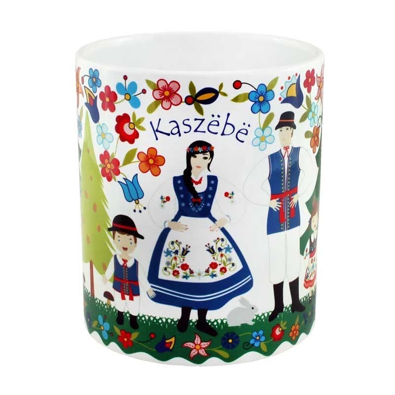 Mug folk polonais Kaszub sapins